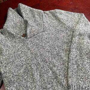 Womens Abercrombie Fitch Knit Pullover Crowl Neck Gray WARM COZY Sweater(Large)